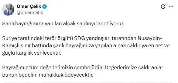 Hain saldırı sonrası şanlı Türk bayrağının tekrar göndere çekildiği anlar
