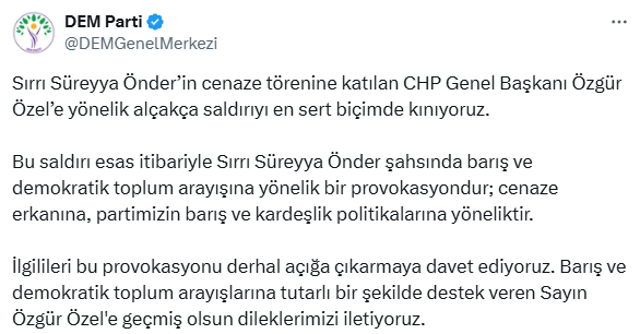Özgür Özel'e AKM çıkışı yumruklu saldırı