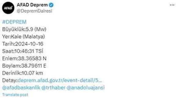 Az önce deprem mi oldu? 17 Ekim en son depremler kaç şiddetinde oldu? Kandilli Rasathanesi ve AFAD deprem listesi!