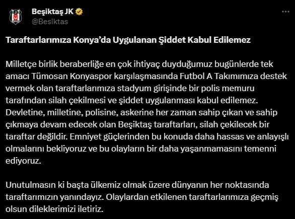 Görüntüler ortalığı ayağa kaldırdı! Beşiktaş'tan açıklama gecikmedi: