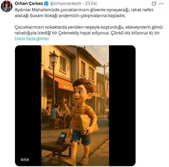 Kadirova Caddesi'nde endişe yaratan görüntüler