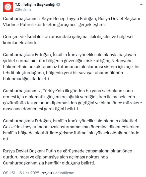 Erdoğan'dan diplomasi trafiği! Rusya lideri Putin ile görüştü