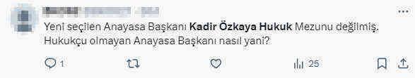 AYM'nin yeni başkanı Kadir Özkaya'nın özgeçmişindeki detay tartışma konusu oldu