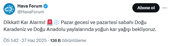 Meteoroloji uzmanları tarih verdi! 2 bölgeye yoğun kar yağışı geliyor