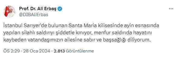 Kilisedeki silahlı saldırıyla ilgili soruşturma başlatıldı! Siyasilerden tepki yağıyor