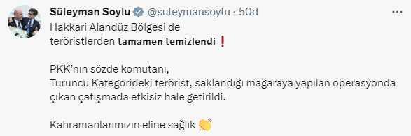 'Alişer İntikam' kod adlı terörist öldürüldü! Yıllardır terörle anılan Hakkari'nin Alandüz bölgesi artık tertemiz