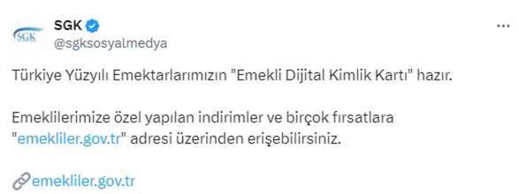SGK'dan emeklilere özel yeni site! Dijital kimlik kartıyla indirimlerden faydalanabilecekler