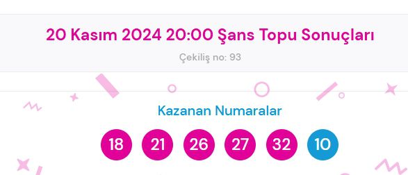 Şans Topu sonuçları açıklandı! Şans Topu sonuçları ne zaman açıklanır? 20 Kasım 2024 Çarşamba Şans Topu sonuçlarına ne zaman, nereden bakılır?