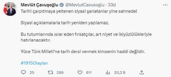 Biden 1915 olayları için 'soykırım' dedi! Bakan Çavuşoğlu'nun tepkisi bir hayli sert oldu