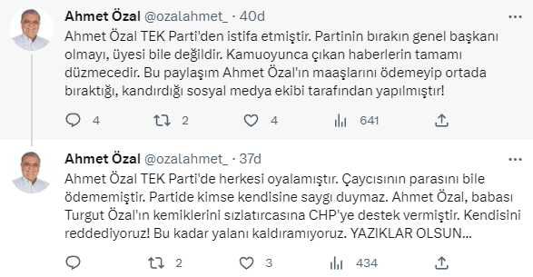 Ahmet Özal sosyal medya ekibinin, 'Maaşları alamadık' iddialarını yalanladı: Yapılanlar terbiyesizlik