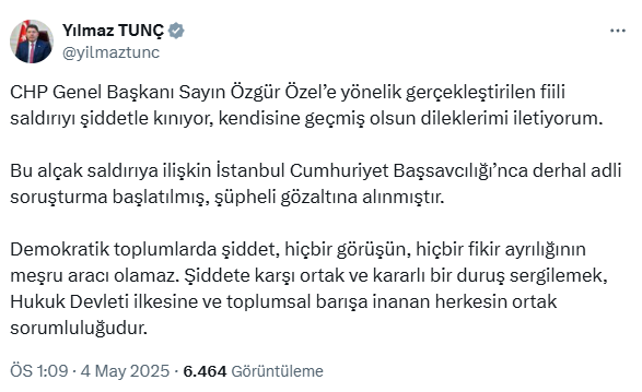Özgür Özel'e AKM çıkışı yumruklu saldırı