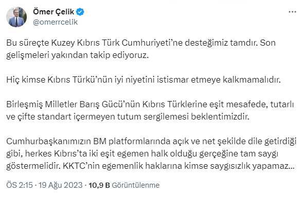 BM askerlerinin yol projesine müdahalesine AK Parti'den tepki: KKTC'nin egemenlik haklarına kimse saygısızlık yapamaz