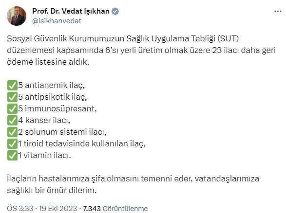 SGK, 23 ilacı geri ödeme listesine ekledi