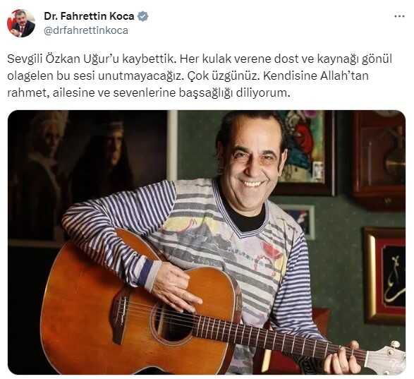 Sanatçı Özkan Uğur hayatını kaybetti