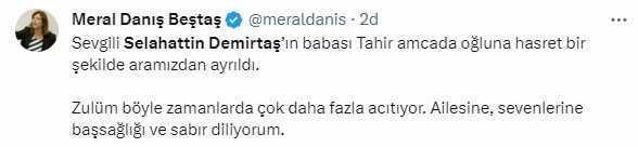 Selahattin Demirtaş'ın babası Tahir Demirtaş hayatını kaybetti