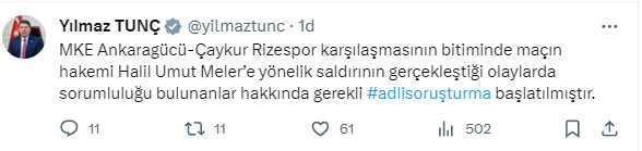 Ankaragücü Başkanı Faruk Koca, Rizespor maçı sonrası Hakem Halil Umut Meler'e yumruk attı