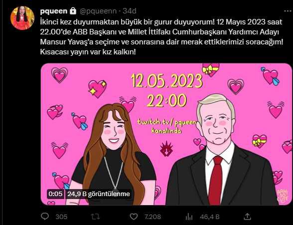 Pqueen Mansur Yavaş yayını nerede, hangi kanalda? Pqueen ve Mansur Yavaş canlı yayını ne zaman, saat kaçta?