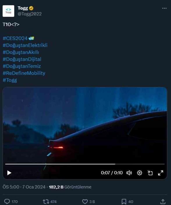 Togg'dan heyecanlandıran paylaşım! Yeni model mi geliyor?