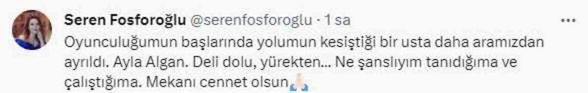 Usta oyuncu Ayla Algan hayatını kaybetti