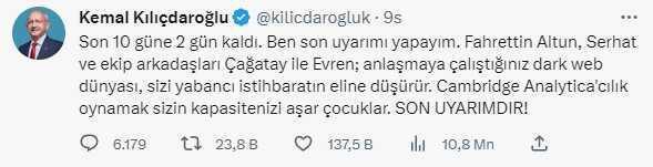 Kılıçdaroğlu 'Cambridge Analytica' iddiasında bulundu! Fahrettin Altun'dan yanıt gecikmedi