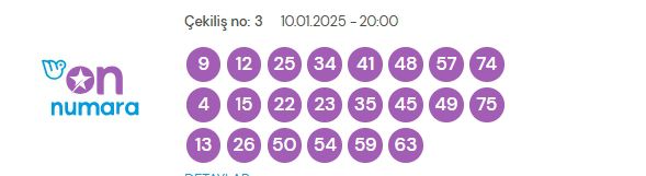 10 Ocak 2025 On Numara çekiliş sonuçları açıklandı! On Numara sonuçları saat kaçta? On Numara CANLI izle! Bugün kazanan numaralar neler?