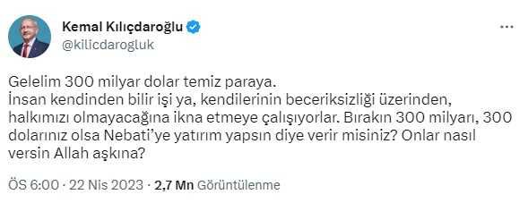 300 milyar dolar paylaşımı yapan Kılıçdaroğlu'nun açıklamasından çok örnek verdiği ülke olay oldu