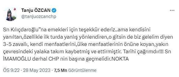 Tanju Özcan'dan CHP'nin MYK'sı ile ilgili olay yorum: Bu liste bir hodri meydandır
