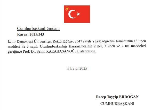 İzmir Demokrasi Üniversitesi rektörü kim oldu? İzmir Demokrasi Üniversitesi Rektörü Prof. Dr. Selim Karahasanoğlu kimdir, kaç yaşında, nereli?