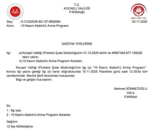 Atatürk'e mevlid mi okutulacak? Atatürk mevlidi ne zaman, hangi camilerde okutulacak?