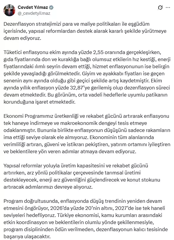 Ekonomide dezenflasyon hedefleri