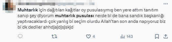 Muhtarlık pusulasını broşür sanan vatandaşlar zarfa koymayıp eve götürdü