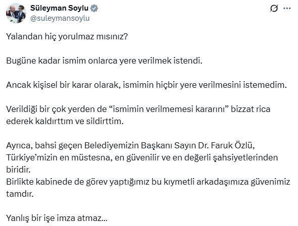 Süleyman Soylu açıklama yaparken