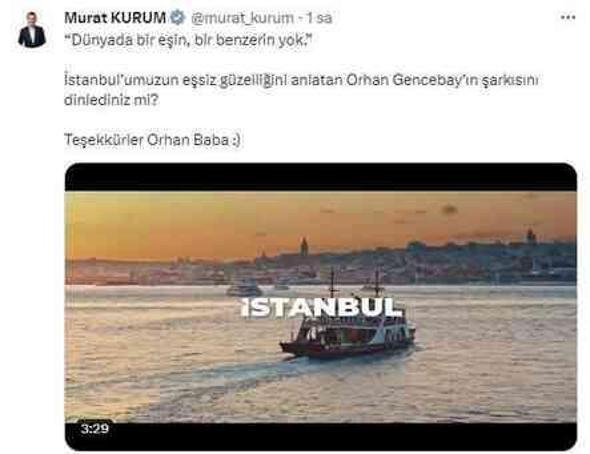 Orhan Gencebay, İBB Başkan Adayı Murat Kurum için şarkı besteledi
