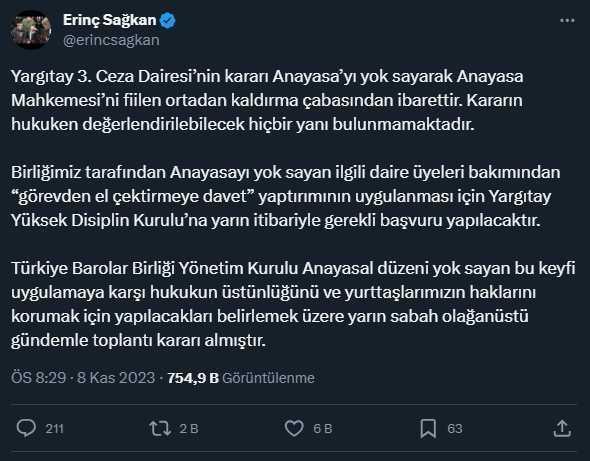 Yargıtay'ın Can Atalay ve AYM kararına siyasilerden peş peşe tepki geldi