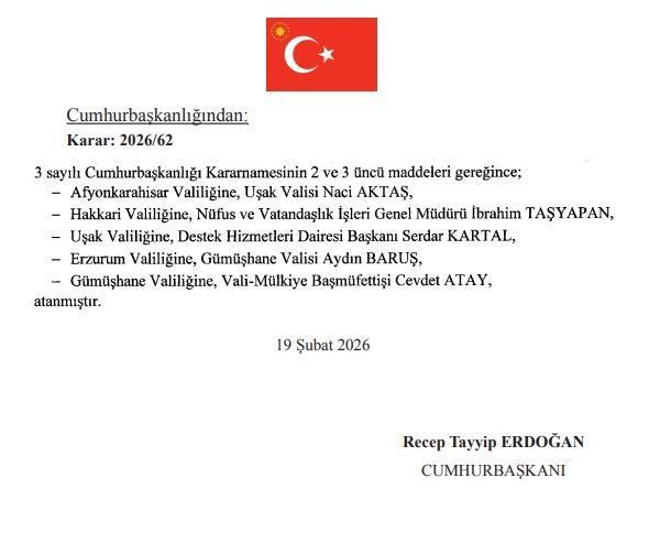 Gümüşhane Valisi kim oldu? Yeni Gümüşhane Valisi Cevdet Atay kimdir, nereli, kaç yaşında?