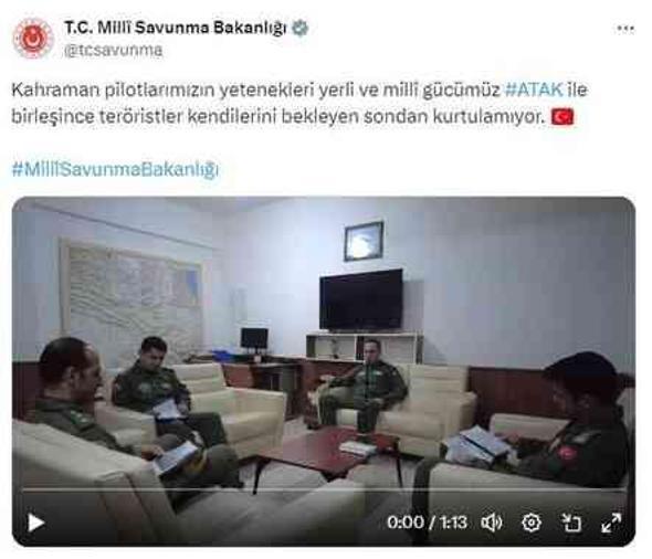 Milli Savunma Bakanlığı'ndan ATAK'lı paylaşım: Teröristler kendilerini bekleyen sondan kurtulamıyor
