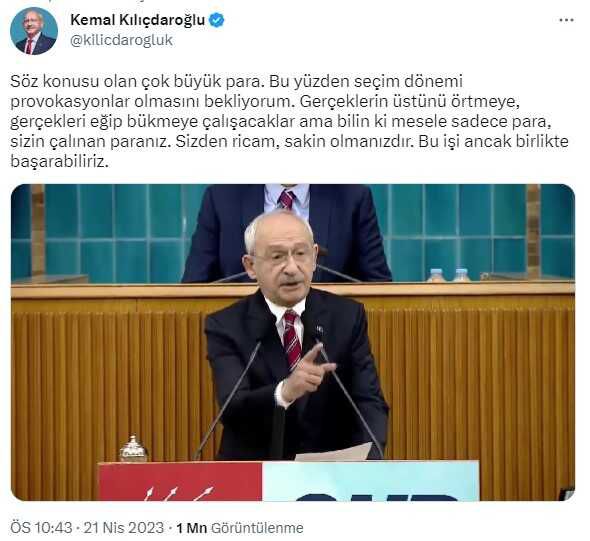 Kılıçdaroğlu: 'Seçim Dönemi Provokasyonlar Olmasını Bekliyorum.