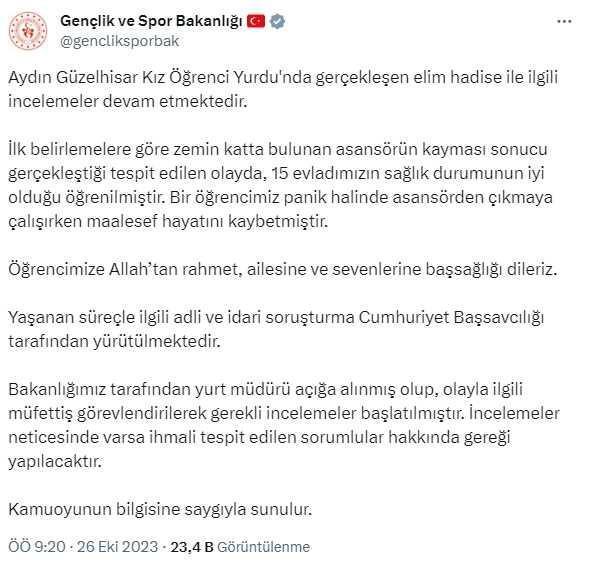 Kız öğrenci yurdunda asansöre sıkışan öğrenci hayatını kaybetti! Öğrenciler ayaklandı