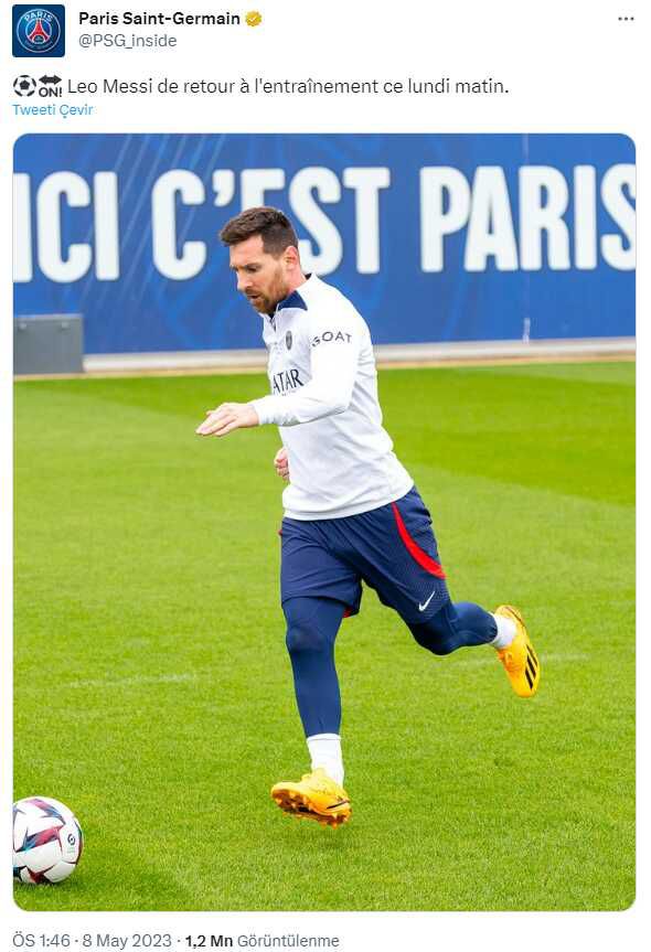 Kadro dışı bırakılmıştı! İşte Messi'den ilk görüntü