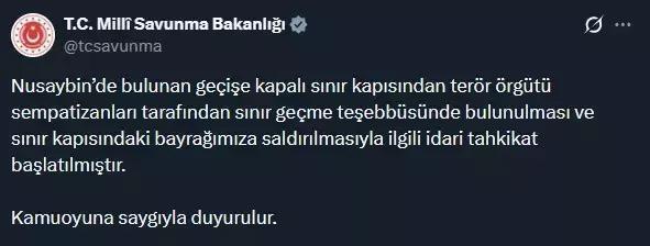 Hain saldırı sonrası şanlı Türk bayrağının tekrar göndere çekildiği anlar