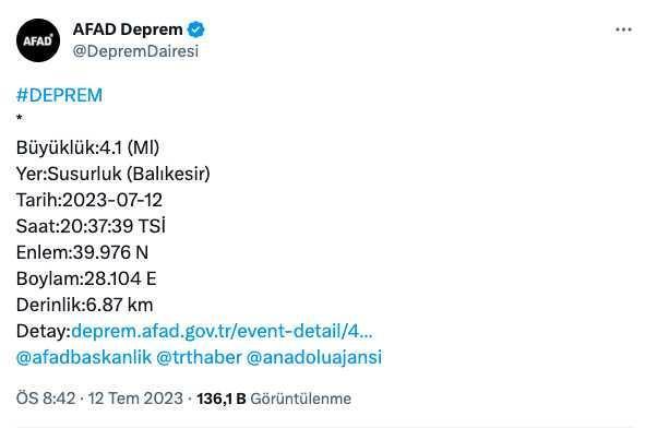 İstanbul deprem mi oldu? Az önce İstanbul'da deprem oldu mu? İstanbul deprem şiddeti ne?