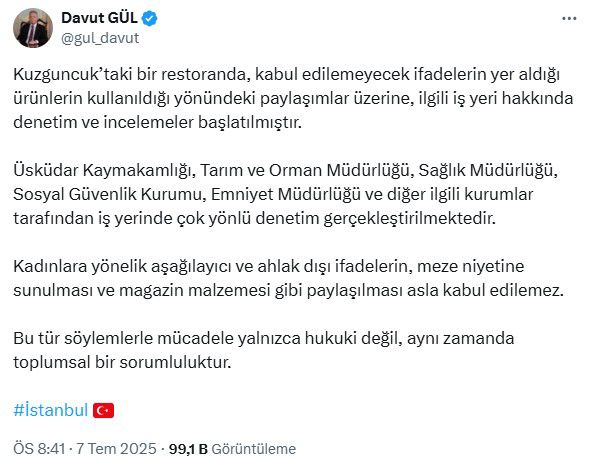 İstanbul'daki restoranda skandal! Ağza alınmayacak küfürleri bardaklara bastılar