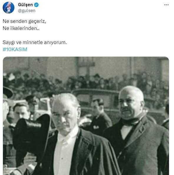 Ünlü isimler, Atatürk'ü vefatının 85. yıl dönümünde anıyor