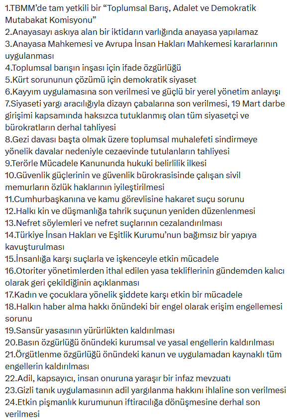 CHP'den komisyona 29 maddelik öneri!
