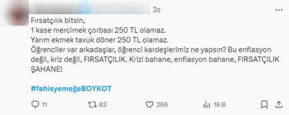 Fahiş fiyatlar isyan ettirdi! Restoran ve kafelerde boykot hareketi büyüyor