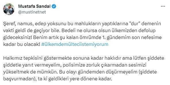 Mustafa Sandal, yabancı uyruklu şahsın 9 yaşındaki çocuğa istismar iddiasına öfke kustu: Defolup gideceksiniz