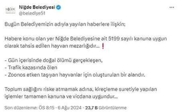 Niğde'de köpeklerin topluca gömüldüğü iddia edildi, işin aslı bambaşka çıktı