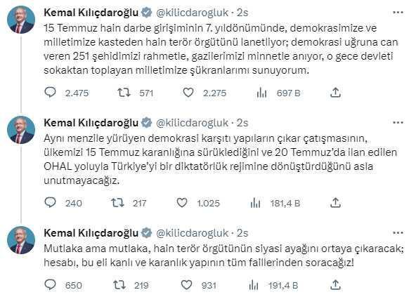 Kılıçdaroğlu: Hain terör örgütünün siyasi ayağını ortaya çıkaracağız