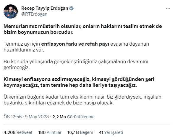 Kamu işçisine yapılan zam memuru kızdırdı! Cumhurbaşkanı Erdoğan'dan rahatlatan açıklama geldi