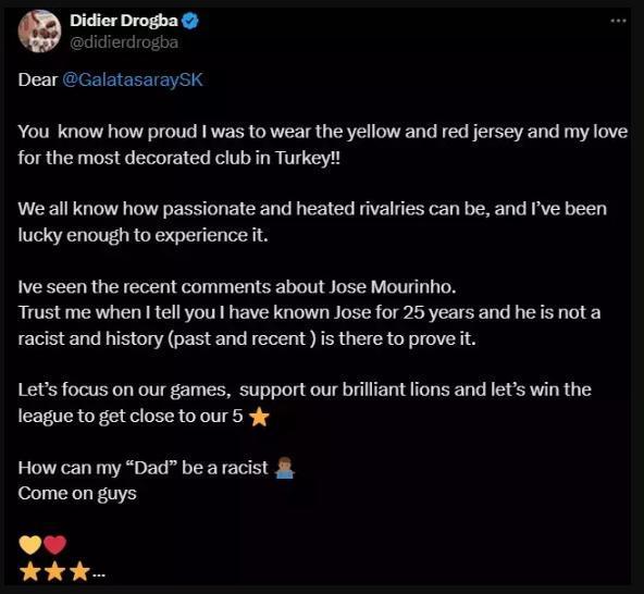 Drogba Mourinho'ya ne dedi (IRKÇILIK)?